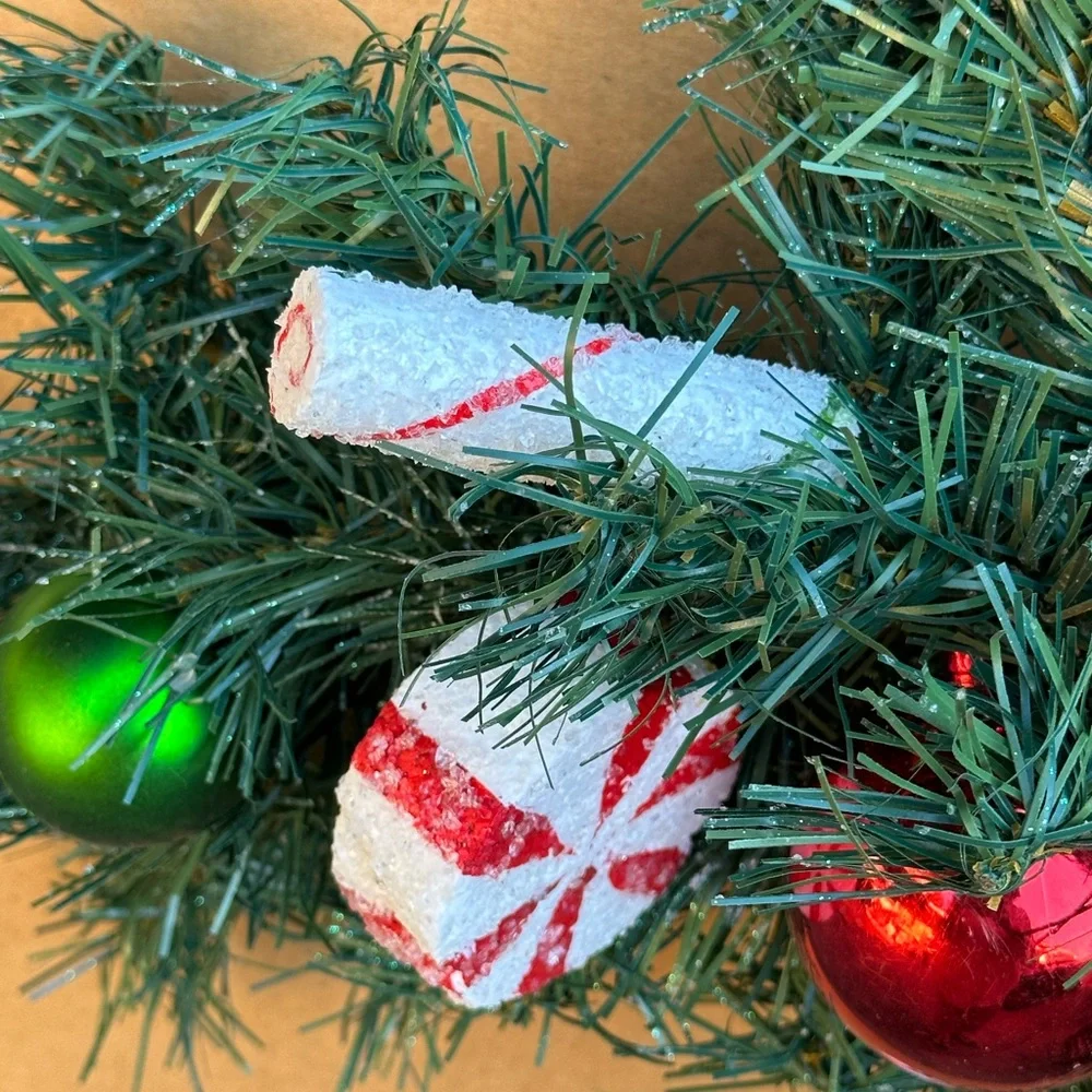 Home interiors Christmas Peppermint Twist style garland